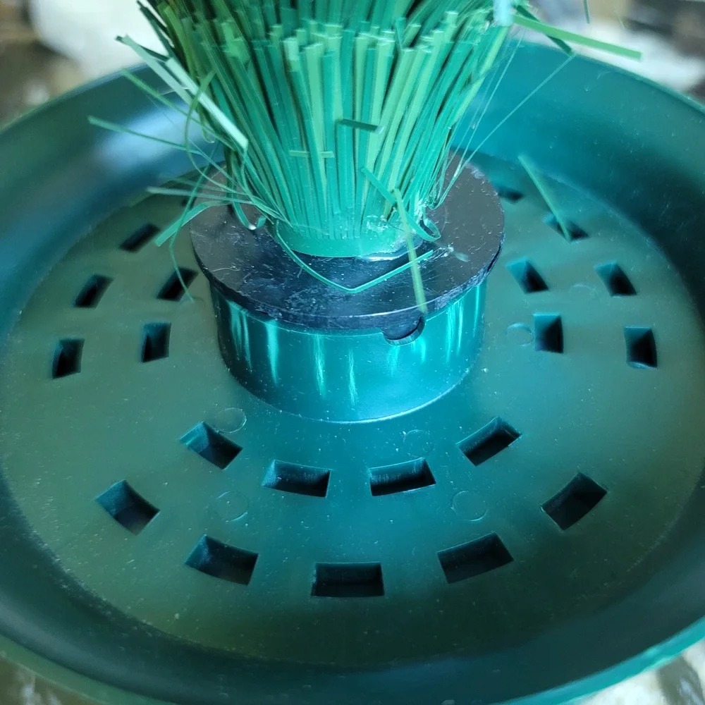Vintage 36 Inch Fiber Optic Christmas Tree Color Changing Lights Green Planter